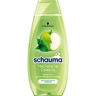 Шампунь Schauma Чистота та Свіжість з екстрактом яблука та кропиви 400 мл (9000101627633) изображение 1