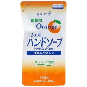 Жидкое мыло Rocket Soap Weak Acid Gel Hand Soap pH-сбалансированное Апельсин Сменный блок 190 мл (4571113800499) изображение 1