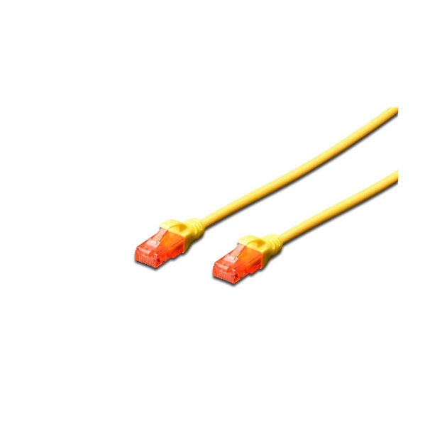 Патч-корд 2м, UTP, cat.6, CCA, AWG 26/7, PVC, yellow Digitus (DK-1612-020/Y) - изображение 1