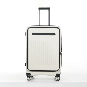 Валіза Bagland середня 72 л біла (1140621766) зображення 1