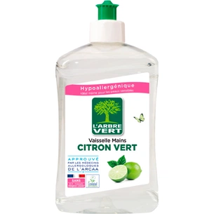 Засіб для ручного миття посуду L'Arbre Vert Лайм 500 мл (3450601016233) зображення 1
