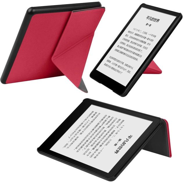 Чохол до електронної книги BeCover Ultra Slim Origami Amazon Kindle Paperwhite 12th Gen. 2024 7"/Colorsoft (2024) Red (712841) - picture 7