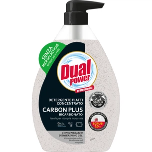 Засіб для ручного миття посуду Dual Power Carbon Plus Bicarbonate концентрований 600 мл (8054633838501) зображення 1