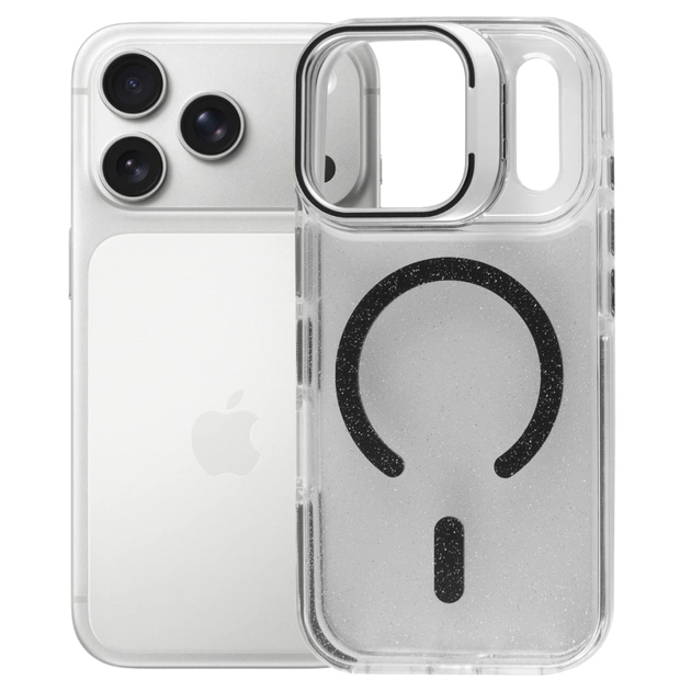 Чохол до мобільного телефона BeCover FIBRA Star Shine MagSafe Apple iPhone 17 Pro Max Black (715432) - зображення 1