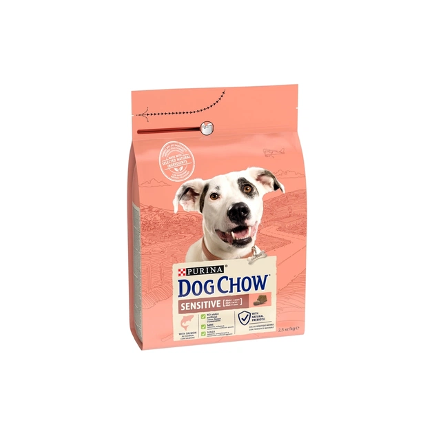 Сухий корм для собак Purina Dog Chow для дорослих, схильних до алергії собак з лососем 2.5 кг (7613034488268) - picture 3