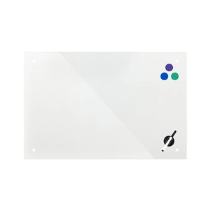 Офісна дошка Axent скляна магнітно-маркерна 90x120 см, біла (9616-21-А) зображення 1