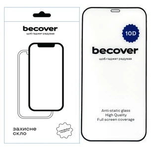 Скло захисне BeCover Apple iPhone 12 Pro 10D Black (711512) зображення 1