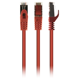 Патч-корд Cablexpert 3м S/FTP Cat 6A CU LSZH red (PP6A-LSZHCU-R-3M) изображение 1