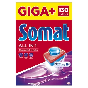 Таблетки для посудомийних машин Somat All in 1 130 шт. (9000101356014) зображення 1