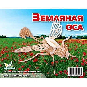 Збірна модель Мир деревянных игрушек Земляна оса (Е032) зображення 1