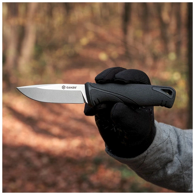 Ніж Ganzo G807-BK Чорний з ножнами (G807BK) - зображення 11