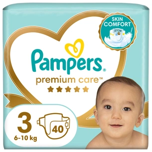 Підгузки Pampers Premium Care Midi Розмір 3 (6-10 кг) 40 шт (8001090379337) зображення 1