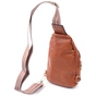 Сумка Vintage Жіноча через плече з екошкіри з акцентом на текстильну лямку Руда (22780) - зменшене зображення 2
