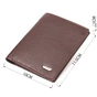 Гаманець Canpellini З натуральної шкіри Коричневе (21498) - зменшене зображення 3