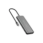 Концентратор J5create USB-C 7-in-1 2xHDMI + 2xUSB 3.2 + 1xRJ45 1000Mbps + PD100W + 3.5mm black (JCD398-N) - зменшене зображення 1