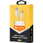 Дата кабель USB 2.0 AM to USB-C 1.0m white Canyon (CNE-USBC1W) - зменшене зображення 2