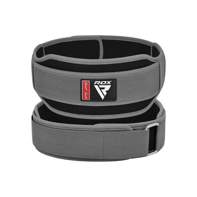 Атлетический пояс RDX RX5 Double Belt Grey L (WBD-RX5G-L) - изображение 1