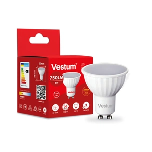 Лампочка Vestum MR16 8W 3000K 220V GU10 (1-VS-1507) зображення 1