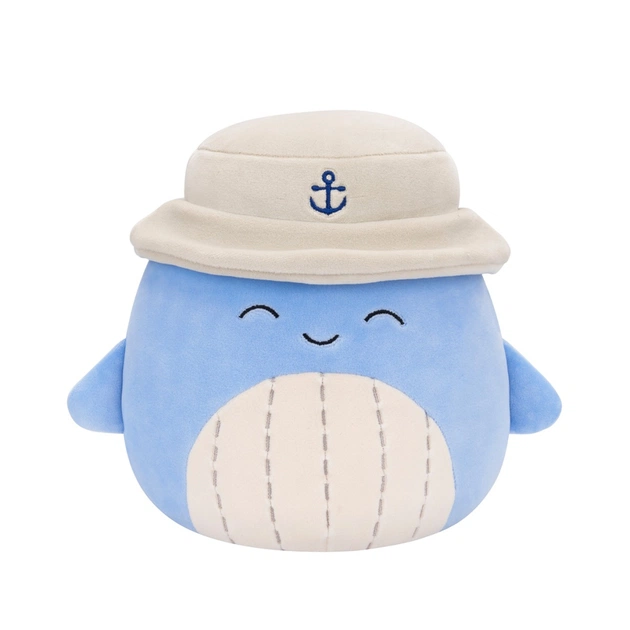 М'яка іграшка Squishmallows Синій кит Самір у панамі 19 см (SQCR06593) - изображение 1