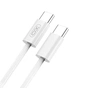Дата кабель USB-C to USB-C 1.0m 60W White XO (XO-NB-Q259-WH) - зменшене зображення 4