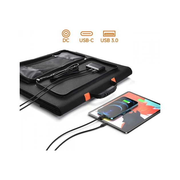 Портативна сонячна панель Choetech SC008-V2-BK 120W (SC008-V2-BK) - picture 6