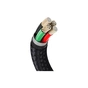 Дата кабель USB 2.0 AM to Lightning 1.0m Cafule Metal 2.4A black Baseus (CALJK-A01) - зменшене зображення 6