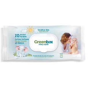 Дитячі вологі серветки Greenbox з клапоном 120 шт (8680131208296) зображення 1