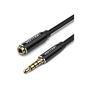 Кабель мультимедійний 3.5mm M to 3.5mm F 1.0m black Vention (BHBBF) - зменшене зображення 1
