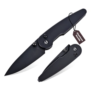 Ніж Hightron Birdidi, D2, алюміній, чорний, чорний клинок (HK06BLK) зображення 1