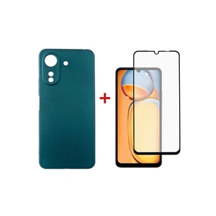 Чохол до мобільного телефона Dengos Kit for Xiaomi Redmi 13C case + glass (Green) (DG-KM-54) зображення 1