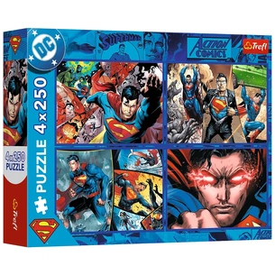 Пазл Trefl Superman Смелость Супермена 4х250 элементов (5900511133400) изображение 1