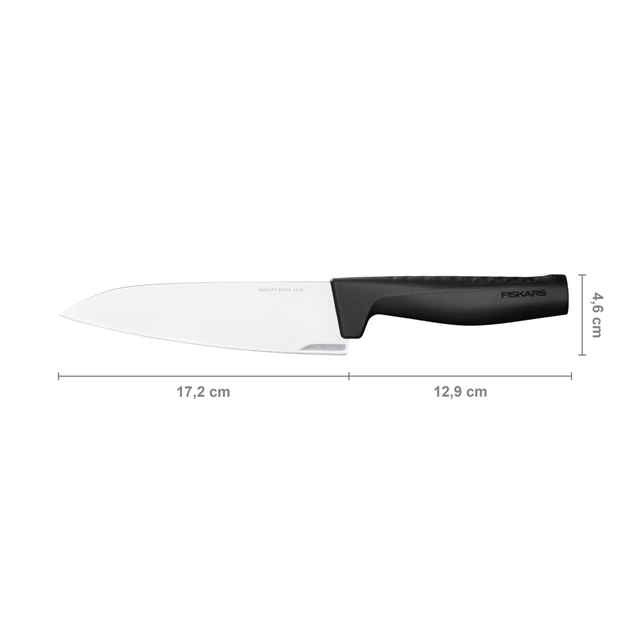 Кухонний ніж Fiskars Hard Edge шеф середній 17 см (1051748) - picture 2