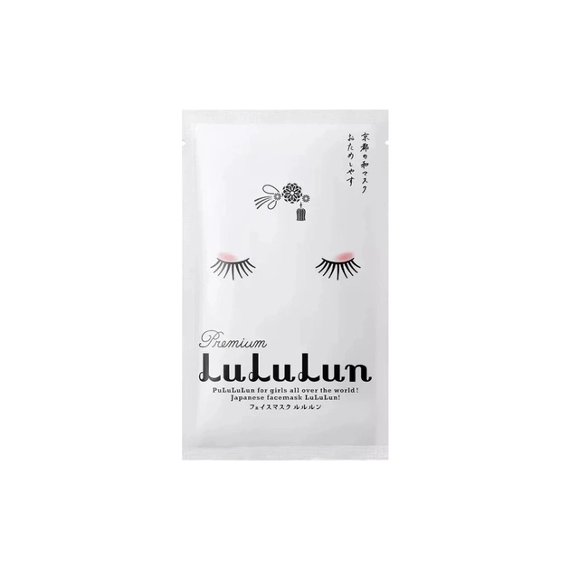 Маска для лица Lululun Premium Face Mask Kyoto Maiko Увлажняющая С экстрактом саке и бин-цуке 1 шт (4582305063387) - изображение 1