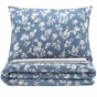 Постільна білизна Ardesto Gloria сатин квіти синій полуторний 160х220 (ART1622FB) - зменшене зображення 3
