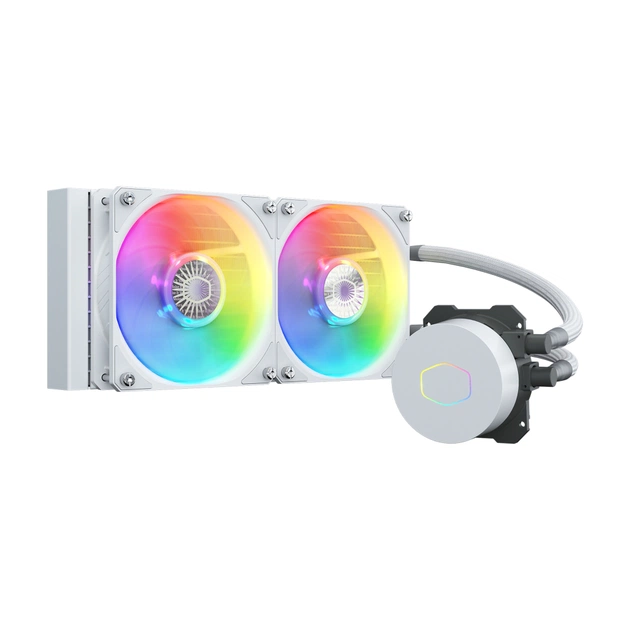Система рідинного охолодження CoolerMaster MasterLiquid ML240L ARGB White Edition V2 (MLW-D24M-A18PW-RW) - зображення 1