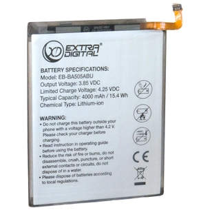 Акумуляторна батарея Extradigital Samsung EB-BA505BU 4000 mAh (BMS6484) зображення 1