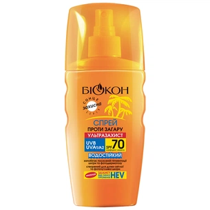 Засіб від засмаги Біокон SPF-70 Спрей Ультразахист 160 мл (4820160039544) изображение 1