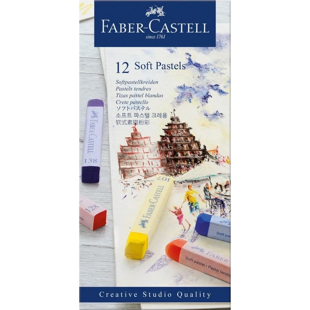 Пастель Faber-Castell GoldFaber, м'яка, 12 кольорів (128312) (16793) - изображение 1