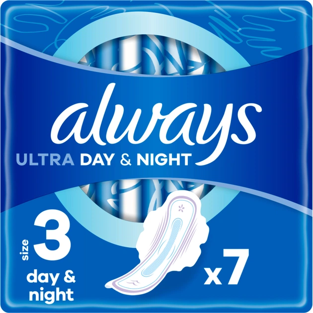 Гігієнічні прокладки Always Ultra Day&Night (Розмір 3) 7 шт. (4015400012306) - изображение 1