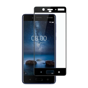 Скло захисне PowerPlant Full screen Nokia 8 Black (GL605224) зображення 1