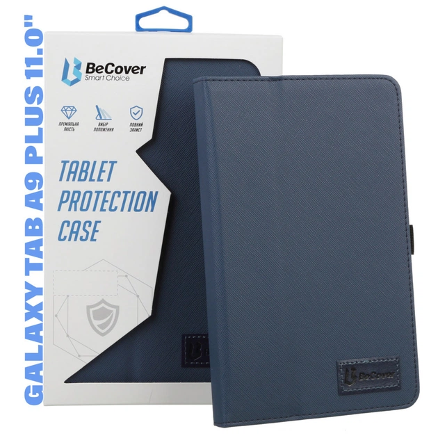 Чохол до планшета BeCover Slimbook Samsung Galaxy Tab A9 Plus SM-X210/SM-X215/SM-X216 11.0" Deep Blue (710687) - изображение 1