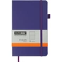 Книга записная Buromax Etalon 125x195 мм 96 листов в линию обложка из искусственной кожи Фиолетовая (BM.291260-07) - уменьшенное изображение 1