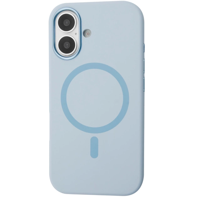 Чохол до мобільного телефона BeCover FIBRA Silicone OmniMag Apple iPhone 16 Light Blue (716228) - зображення 1
