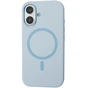 Чохол до мобільного телефона BeCover FIBRA Silicone OmniMag Apple iPhone 16 Light Blue (716228) - зменшене зображення 1
