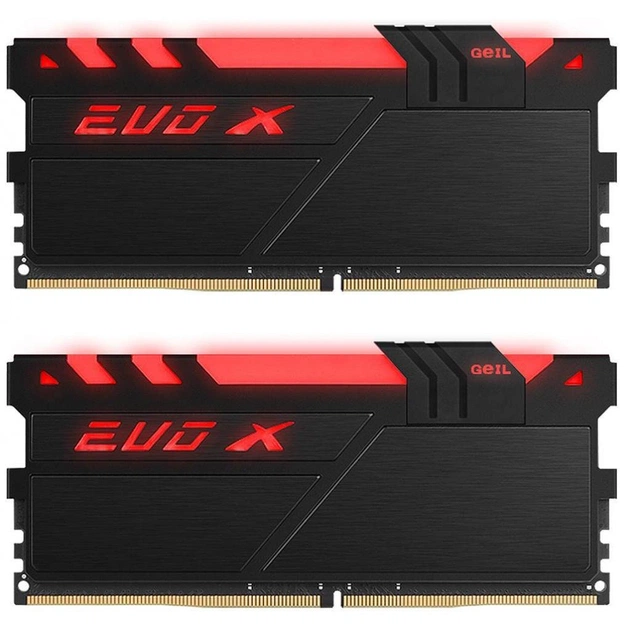 Модуль пам'яті для комп'ютера DDR4 16GB (2x8GB) 3000 MHz EVO X RGB Geil (GEXB416GB3000C15ADC) - изображение 1