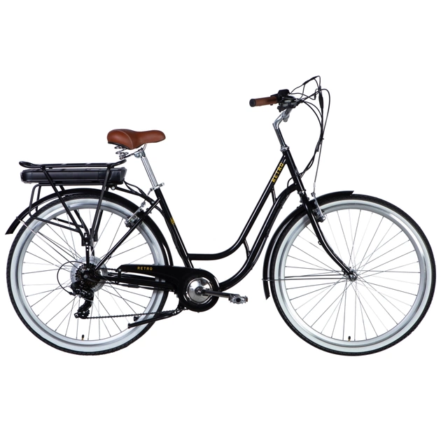 Електровелосипед Dorozhnik 28" eRETRO Vbr рама-19" 36B 12.5А*г 500Вт чорний 2025 (ELB-D-28-072) - picture 1