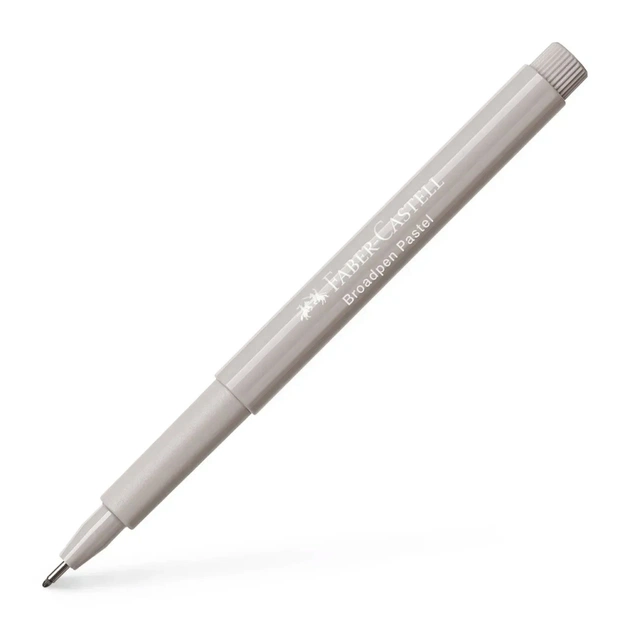Лайнер Faber-Castell BROADPEN 1554 Pastel Grey, цвет пастельный серый, 0,8 мм (30751) - изображение 1