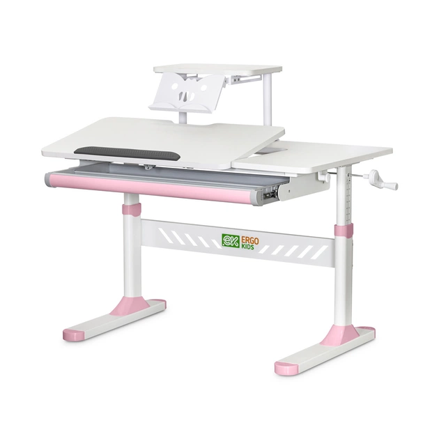 Парта ErgoKids с полкой Pink (TH-310 W/PN + BD-S30 PN) - изображение 1