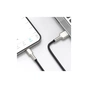 Дата кабель USB 2.0 AM to Lightning 1.0m Cafule Metal 2.4A black Baseus (CALJK-A01) - зменшене зображення 9