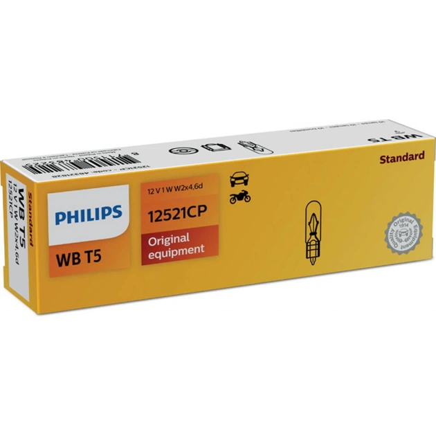 Автолампа Philips 1W (12521 CP) - изображение 1